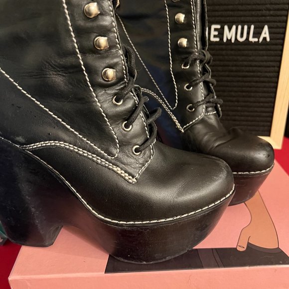 Jeffrey Campbell Tardy Platform Boots - Picture 6 of 10